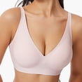 thumbnail image 2 of Feancey Jelly Everyday Bras for Women Seamless Push Up Bra Adjustable Straps Yoga Sports Bras Comfy Casual Wireless Bra Daily Underwear Pink 3XL, 2 of 7