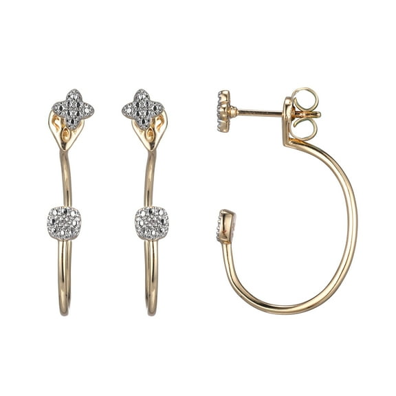 Forever Facets Diamond Accent Jacket Earrings