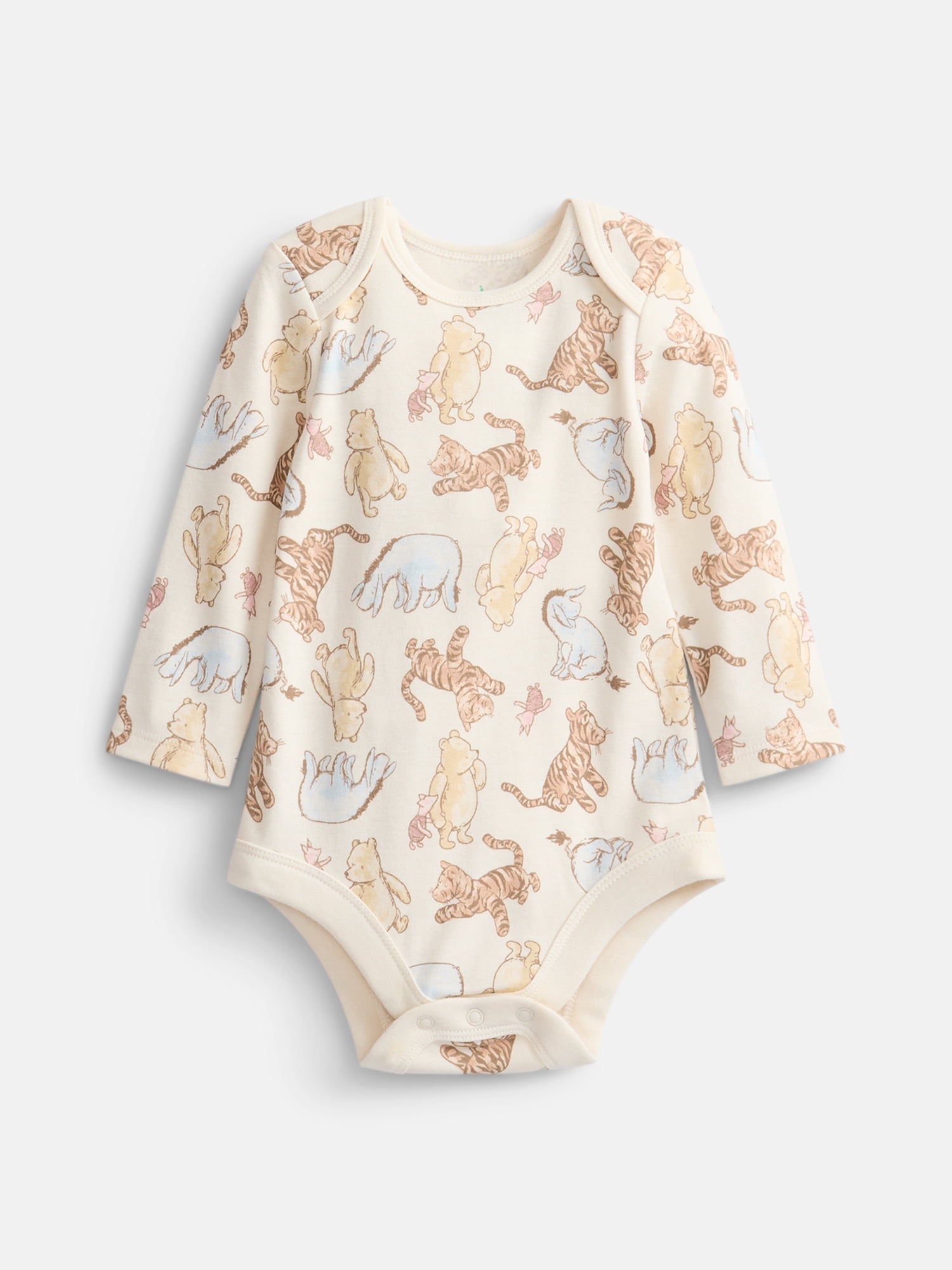 Disney Baby Wishes + Dreams Winnie the Pooh Bodysuits with Long Sleeves, 3 Piece, Sizes Newborn-18M