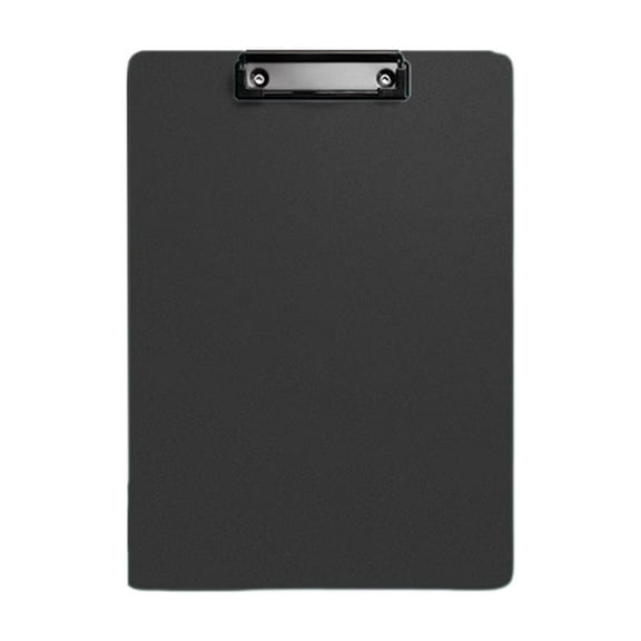 Black A4 Clipboard Folder With Clip, Thickened Board, Vertical Design For Office, School, Meeting, Writing, Data Storage 12.2X9.5X0.5In 0.4Lb