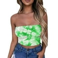 thumbnail image 2 of Nmnitkp Tube Tops for Women Casual Printing Strapless Top Bandeau Crop Top Premium Healthy Fabric Summer Streetwear & Show off your Figure Tube Top（Plus Size）, 2 of 4