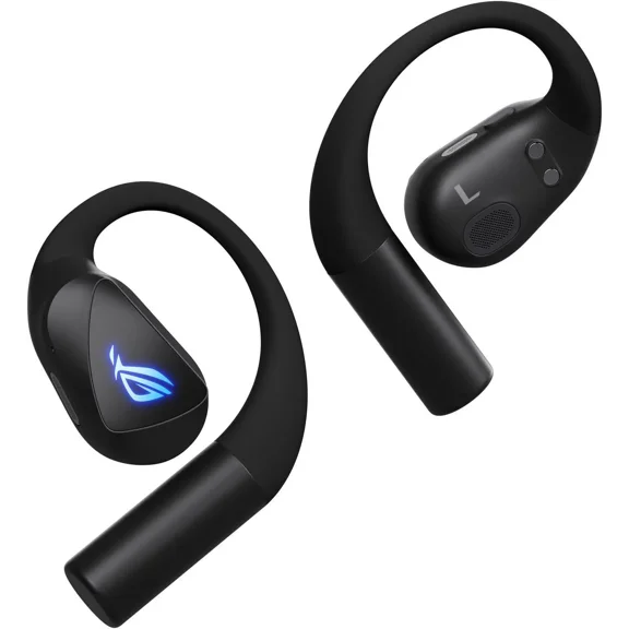 ASUS ROG Cetra Open Wireless Gaming Ear Earbuds - Dual-Mode (BT/2.4GHz), Quad AI Noise-Canceling Mic, Low Latency, 16H Playtime, IPX5 Water Resistant, for Daily/Workout/Outdoor/Gaming Use - Black