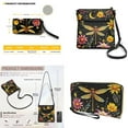 thumbnail image 5 of ZUXONGSY Dragonfly Daisy Moon Print Women's Travel Shoulder Bag Set - Multi-Pocket Waterproof Tote with Long Wallet with Adjustable Shoulder Strap for Daily Use Shopping, 5 of 5