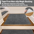 thumbnail image 7 of PURE ERA 2' x 3' Stair Tread Landing Mat Indoor Carpet Doormat Floor Mat Area Rug Self-adhensive Non-slip Back (Dark Gray,24 in.x36 in.), 7 of 7