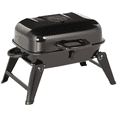 thumbnail image 2 of Outsunny 14" Portable Grill, Small Charcoal Grill for Outdoor Cooking, BBQ, Camping, Tailgating, Enamel Coated, Vent, Folding Legs, Black, 2 of 9