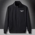 thumbnail image 5 of Sudadera con capucha para hombre, ropa masculina, sudadera con cremallera completa, jersey negro, talla grande, estética, invierno, años 90, algodón, nueva, Y2k, holgada, sin capucha, 5 of 5