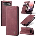 thumbnail image 1 of CaseMe Leather for Google Pixel 9/9 Pro Case, Flip Wallet Leather Case with Card Holder Magnetic Closure Shockproof Kickstand Protective Phone Cases Cover for Google Pixel 9/9 Pro,Wine Red, 1 of 12