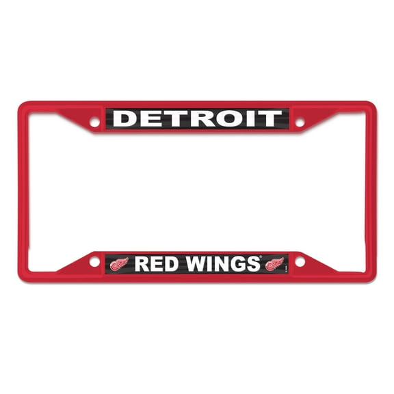 WinCraft Detroit Red Wings Chrome Colored License Plate Frame