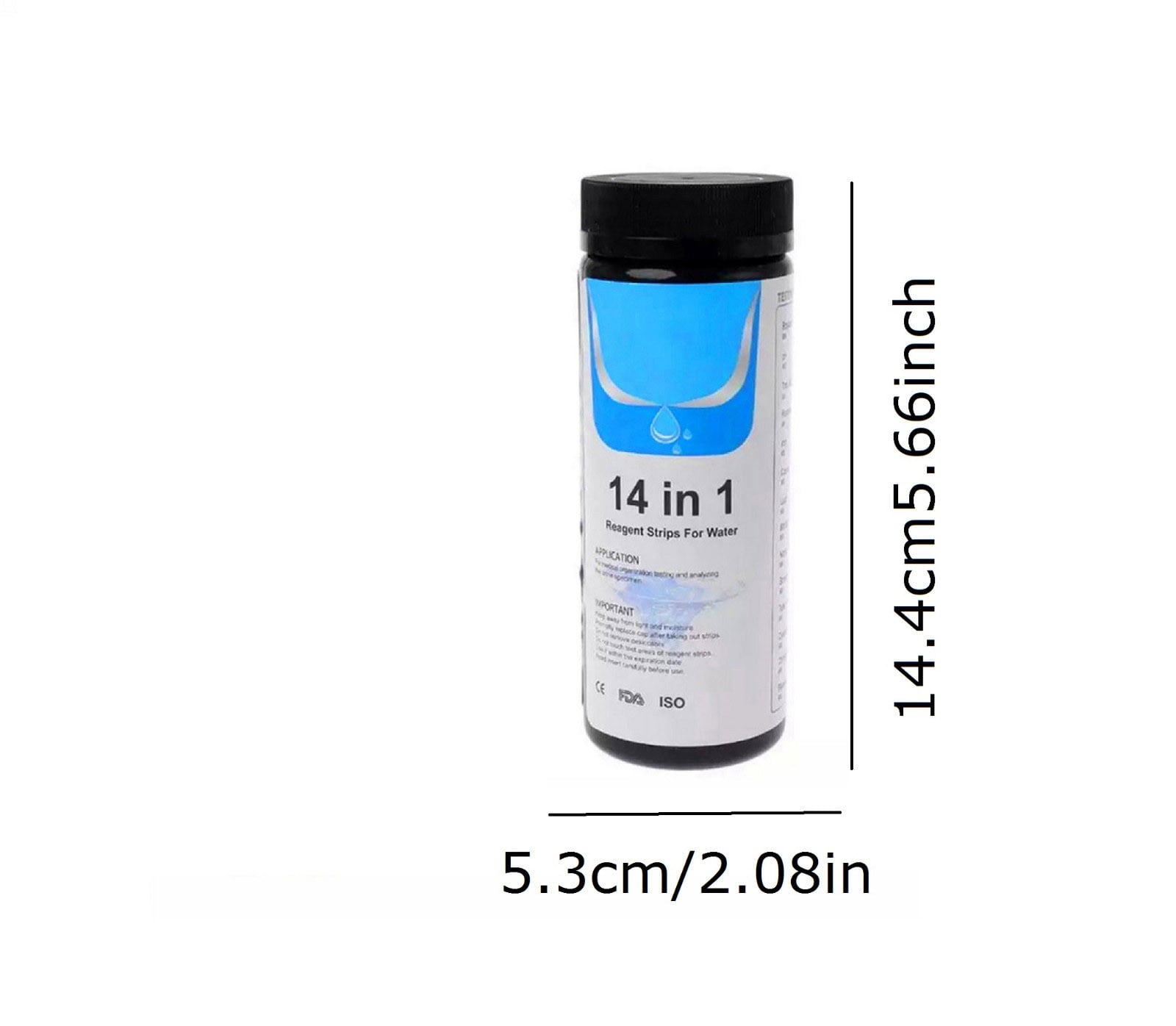 pH Test Strips 0-14: 50 Strips Universal pH Test Paper Test Strips for Drinking Water, Aquarium, Pool, Hot Tub, Spa,100ct Litmus Paper pH Testing Soap Making and Food