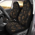 thumbnail image 2 of ABPHQTO Juego de 2 fundas para asientos de coche, muebles pintados a mano, Protector universal para asientos delanteros de coche, apto para coche, SUV, sedán, camión, 2 of 4