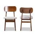 thumbnail image 5 of Bowery Hill Grey and Brown Finished Wood 2-Piece Dining Chair Set, 5 of 8