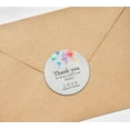 thumbnail image 2 of Darling Souvenir Round World Map Thank You Stickers Wedding Personalized Bride Groom Names Envelope Seals-45 Pieces, 2 of 3