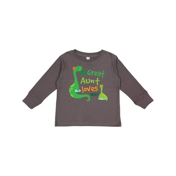 Inktastic My Great Aunt Loves Me Boys Long Sleeve Toddler T-Shirt