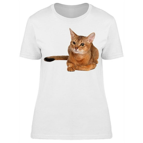 Abyssinian Cat T-Shirt Women -Image by Shutterstock, Female Medium