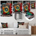 thumbnail image 4 of Designart "Classic Beats of Yellow and Red Jukebox" Jukeboxes Metal Wall Art, Yellow Metal Wall Decor, Modern Metal Art Decor For Hallway - 16x32 Inch, 4 of 6