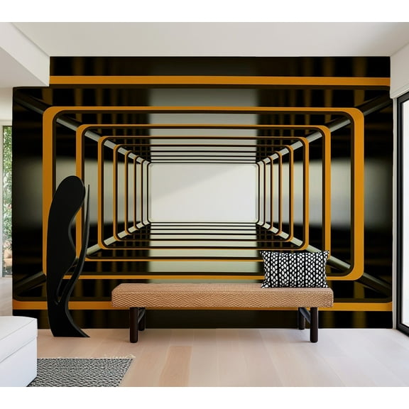 Tiptophomedecor Abstract Wallpaper Wall Mural - Titian Dimension