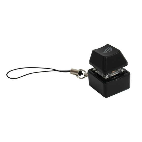 Coollooc Black Keyboard 1 Key Keychain Light Up 7 Modes Light Toys Stress Relief Gifts,Stress Relief Artifact to Pass The Time to Class Fidget Toys and Office Boring Vent Squeeze Toys Automotive Trim