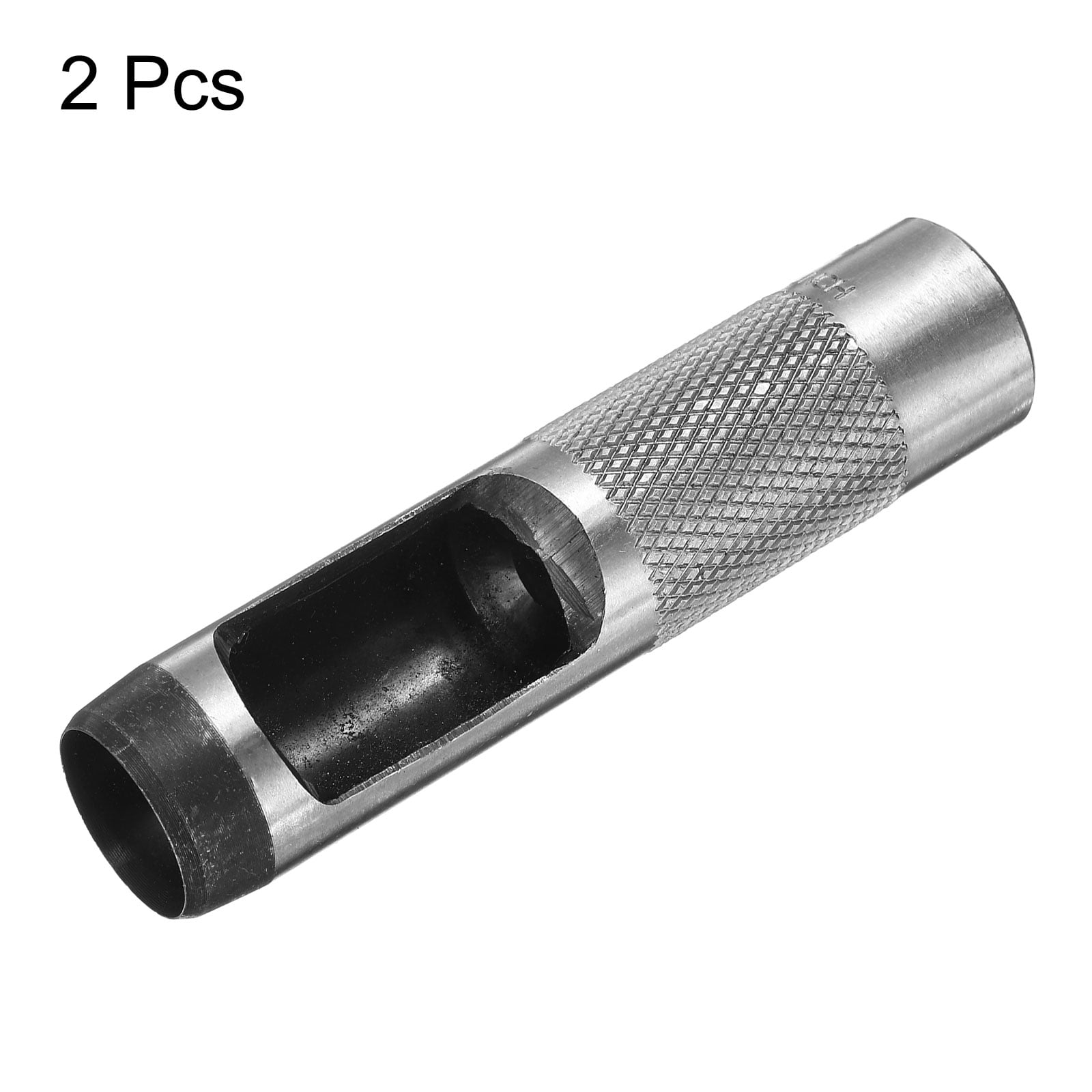 Uxcell 2pcs Leather Round Hole Punch, 19mm Hollow Hole Puncher Cutter Carbon Steel Tool