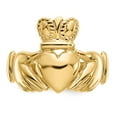 thumbnail image 5 of 14K Yellow Gold Ring Band Themed Men's Claddagh, 5 of 5