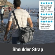 CleverMade Pacifica 30-Can Collapsible Soft Cooler Bag, Leak-Resistant, Gray
