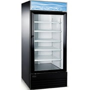 Heavy Duty Commercial 23 cu ft Glass (1 Door) Merchandiser Refrigerator with Swing Door
