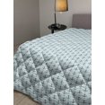 thumbnail image 2 of Anchor Down Alternative Comforter, Anchors Zigzag Chevron Background Abstract Waves Monochromic Work of Art, Microfiber Quilt for All Season, 5 Sizes, Dark Green Turquoise, by Ambesonne, 2 of 3