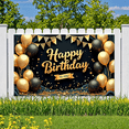 thumbnail image 6 of Yatrandify Decorative Design Happy Birthday Banner Colorful Balloons Celebration Banner for Birthday Party Celebration, 6 of 8