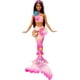 thumbnail image 1 of Muñeca de juguete Barbie con forma de sirena mágica con flores florecientes, 1 of 6