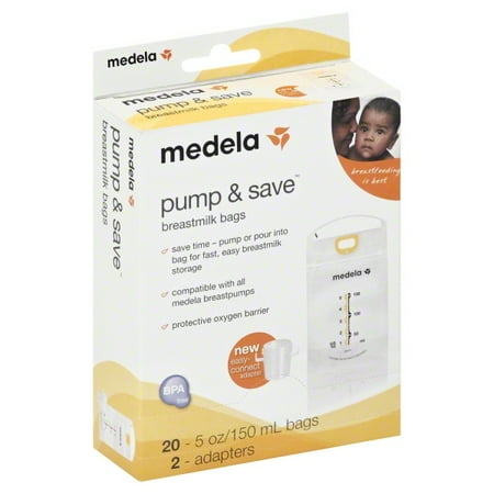 Medela Pump and Save Breast Milk Storage Bags, 20 (Best Breast Pump Bag)