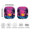 thumbnail image 4 of KUIFORTI Palm Tree Car Windshield Sun Shade Foldable UV Ray Sun Visor Protector Sunshade to Keep Your Vehicle Cool 2 Pack, 4 of 5