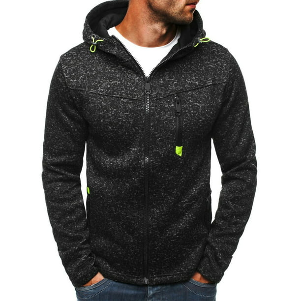 UKAP Hoodie Jacket Full Zip Sweatshirt for Men Up to 3XL Plus Size with ...