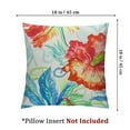 thumbnail image 4 of nygtbtfer  Outdoor Pillow Covers  Waterproof Throw Pillow Cover Flower Garden Farmhouse Outdoor Pillows for Patio Furniture Set of 2 (Red and Sage Green) White, 4 of 7