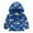 Blue, variant on Fesfesfes Toddler Kids Jacket Baby Boys and Girls Coat Cute Cartoon Dinosaur Rabbit Pattern Print Windproof Jacket Hooded Coat