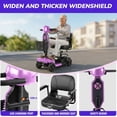 thumbnail image 3 of SACVON Mobility Scooters for Seniors with Thick Comfort Seat,USB Charging Port & Widened Front Guard,Powered Mobility Scooter for Adults,250W Motor,330 lbs Capacity,Pink, 3 of 10