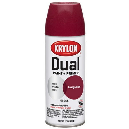 Krylon Burgundy Dual Paint and Primer Spray Paint Gloss (Set of 6)