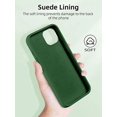 thumbnail image 5 of Entronix Silicone Soft Case Designed for iPhone 12/12 Pro Shockproof Durable Slim Fit, Olive Green, 5 of 6