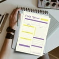 thumbnail image 6 of Daily Planner - 50 Sheets of 8.5x11 Inches Undated Checklist Organizer Tear-Off Pads with Field Task Notes- For Home-Work Journal, Personal Goal, Scheduling and Planning To-Do List - Yellow and Violet, 6 of 9