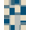 Blue Grey Beige, Pattern 6, variant on ODIKA 8'x10' Washable Area Rug Non-Shedding, Easy Care, With Striped Modern Mosaic Color Field Design Abstract Colorblock Refined for King Size Bedroom Under Bed, Master Suite