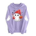 thumbnail image 5 of Sweatshirts for Women Halloween Printed Long Sleeve Hooded Sweatshirt, 5 of 6