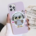 thumbnail image 1 of Funda de teléfono con búho bonito para iPhone 11 12 13 14 Pro XS Max Mini X XR, funda trasera para iPhone SE 2022 2020 7 8 6 6S Plus, Fundas de TPU blandas Tan Jianjun unisex, 1 of 2