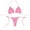 Pink, variant on Bathing Suit for Women 2 Piece Bikini Bikini Set for Women Two Piece Swimsuits Beachwear Bathing Suit(Red,L)