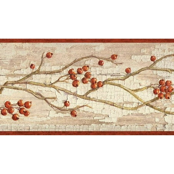 879684 Rosehip Garland Wallpaper Border HAH15173b