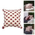 thumbnail image 2 of Fundas de cojín decorativo de color rojo Funda de almohada de cabecera Tres cojines de sofá para salón Funda de cojín de color rojo, 2 of 5