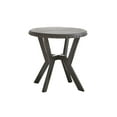 thumbnail image 5 of Steve Silver Alamo Indoor Industrial Wood and Nailhead 24" Height Round End Table, Gray, 5 of 9