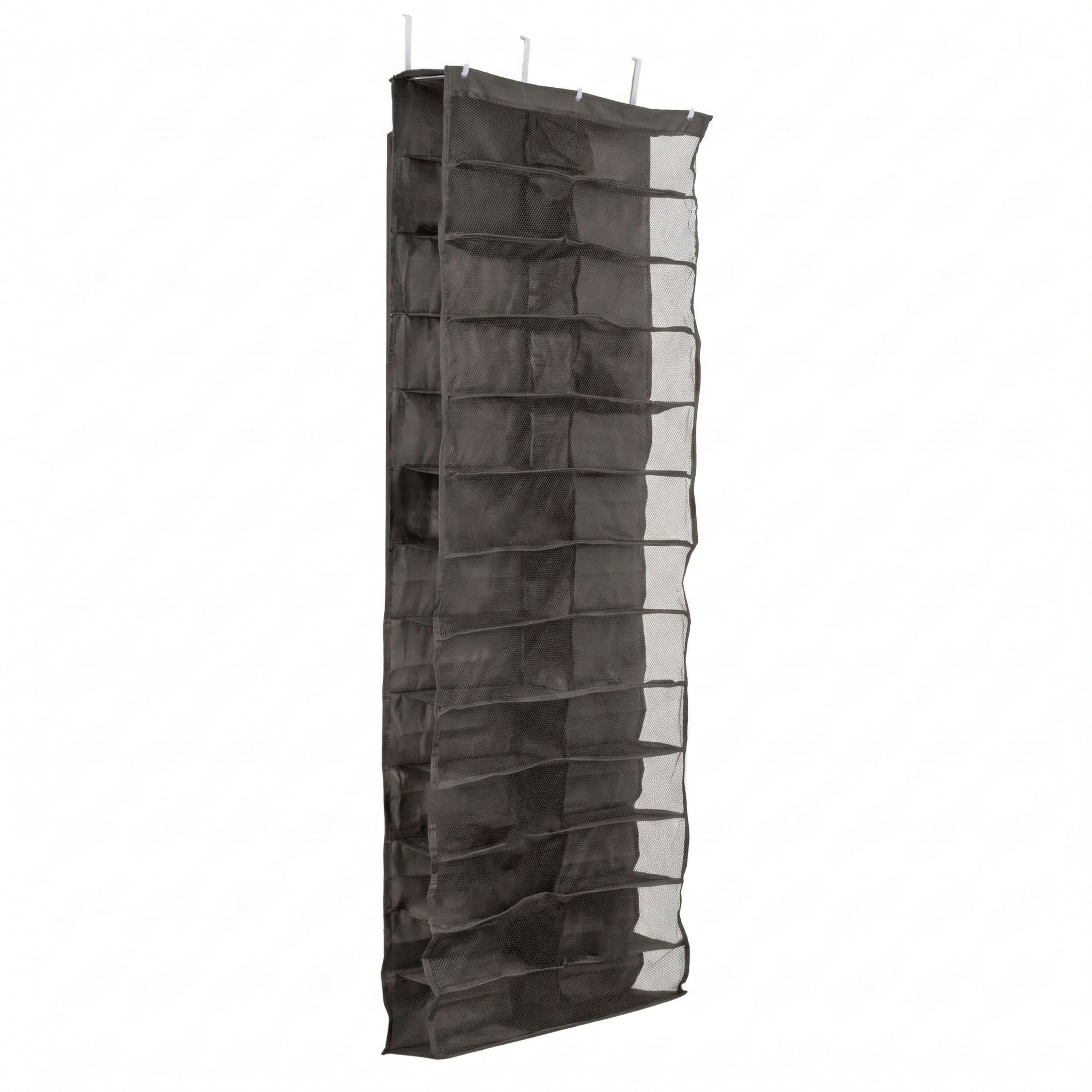 Simplify 26 Pocket Over Door Shoe Caddy in Grey
