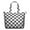 Gray And White, variant on Black White Checkerboard Checkered Pattern Travel Tote Bags for Women Carry On,Large Weekender Bags for Women Travel,Multi Functional Duffle Bag for Work,Shopping,Sports