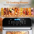 thumbnail image 4 of Air Fryer Oven,Whall 13QT 12-in-1 Air Fryer convection Oven,Rotisserie,Roast,Bake,Dehydrate,12 cooking Presets,Digital Touchscreen,Stainless Steel,with Accessories&Recipes, 4 of 4