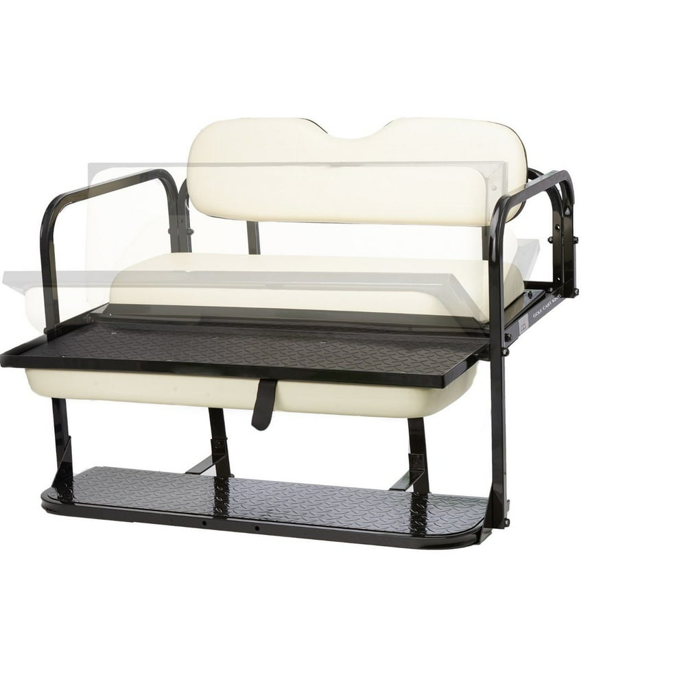 GTW Mach 2 Rear Flip Seat Kit for EZGO RXV 2008Up Golf Carts Color Options