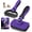 K-Purple, variant on 3PCS Self Cleaning Slicker Brush & Pet Grooming Rake & Flea Comb for Dogs,Cats and Horses | Double-Sided Dematting Comb & Skin Friendly Deshedding Grooming Tool (Green)