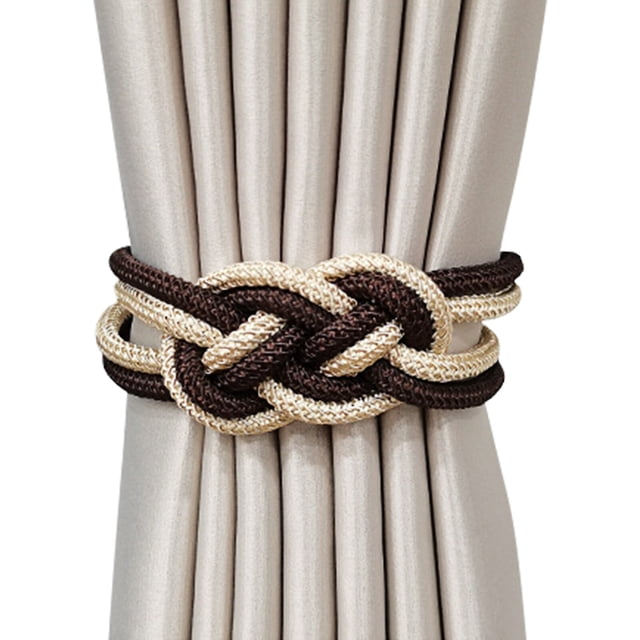 Attache Magnétique pour Rideau Nœud Chinois Draperie Attache Arrière Porte-Rideau de Fenêtre Attaches Décoratives pour Draperies